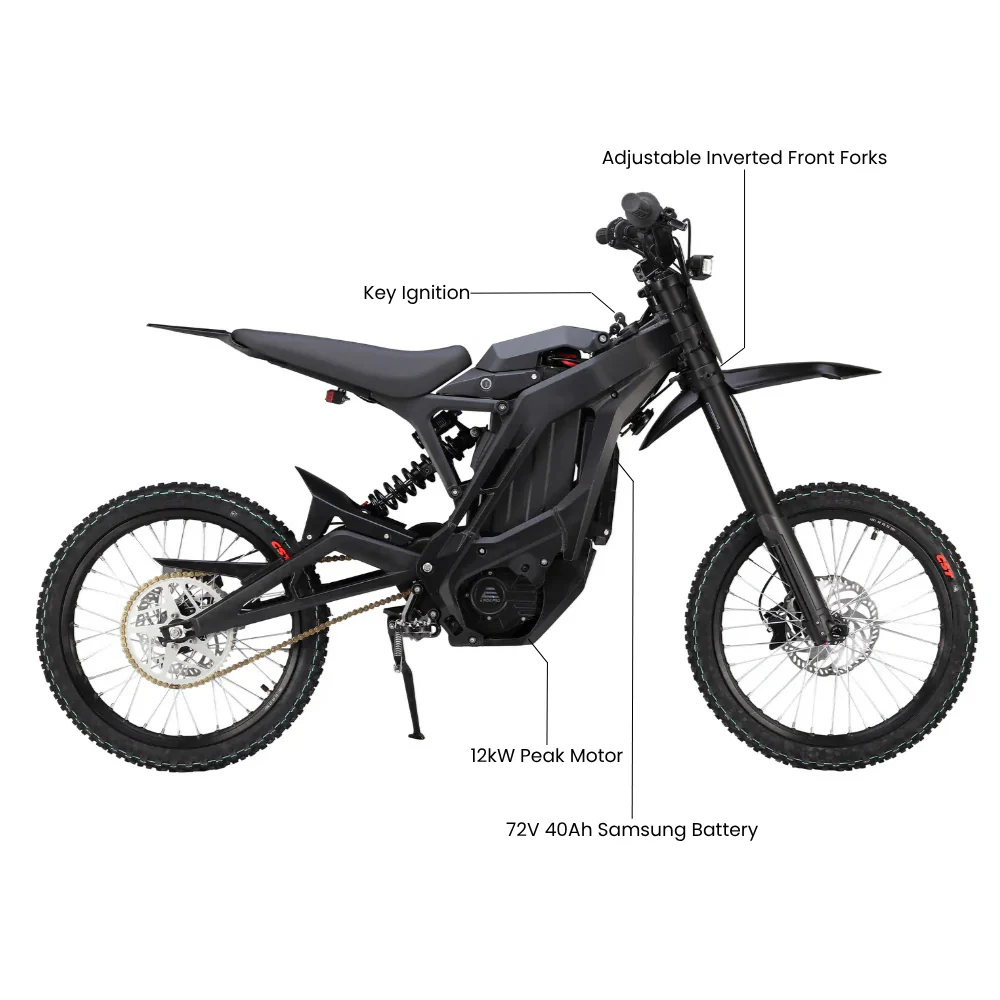 E Ride Pro SS 2.0 - 72V Electric Dirt Bike - Image 3