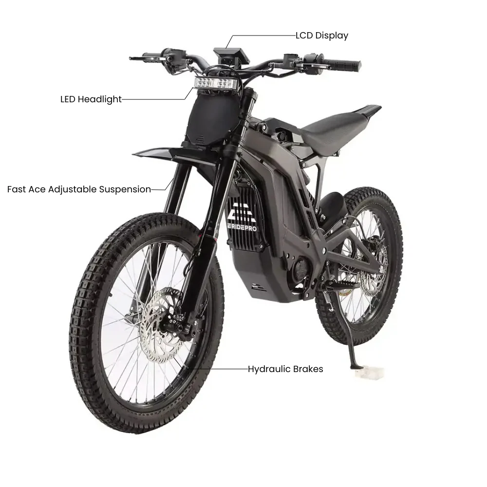 E Ride Pro SS 3.0 - 72V Electric Dirt Bike - Image 3