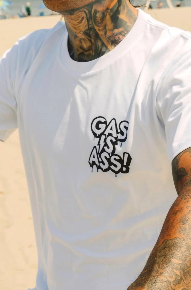 Gas is Ass Shirt - White Tattoo Edition - Image 5