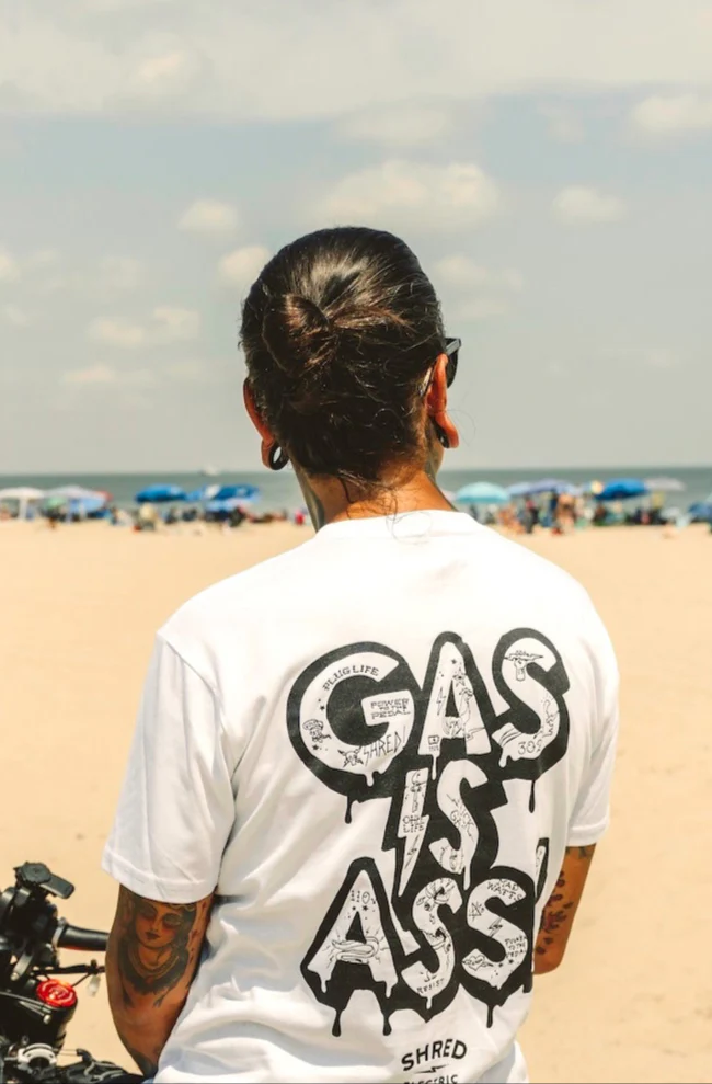 Gas is Ass Shirt - White Tattoo Edition - Image 7